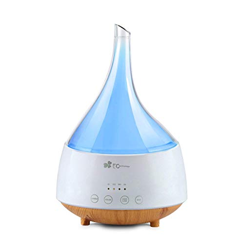 EC Technology Aromaterapia Aroma Aceite Esencial Difusor Ultrasónico Cool Mist Aroma Humidificador Apagado Automático para Estudio en Casa