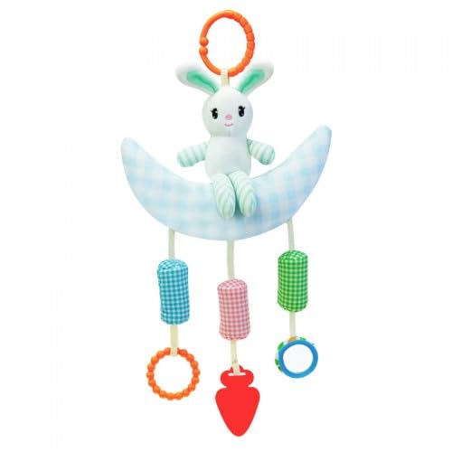 DecoLoral Decor Me Rabbit On Moon - Blue