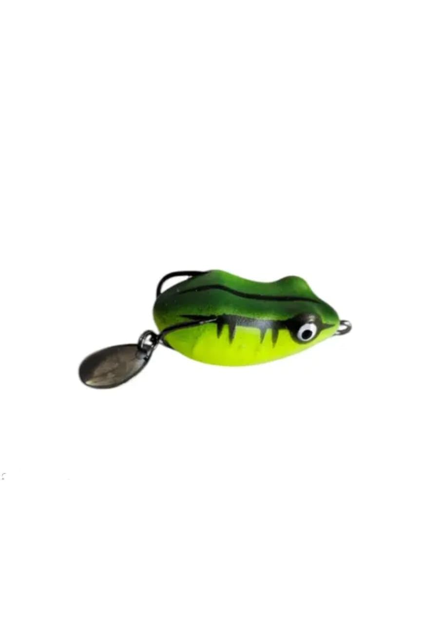 Mr Mini Morizo Fishing Frog Soft Bait Lure | Realistic Frog Topwater Lure | Soft Body Weedless Design | Best Fish Catcher for Freshwater & Saltwater (Green)-image-27
