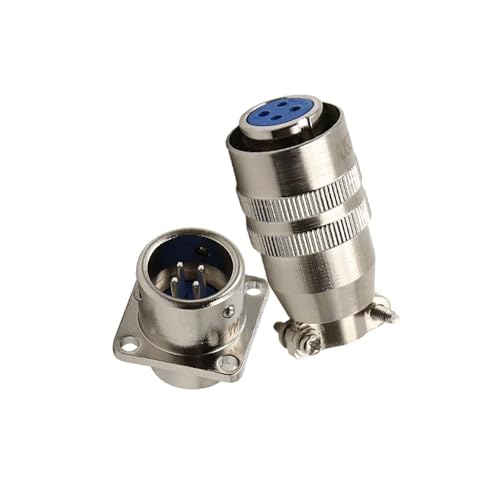 1pc XS12 Industrial Plug and Socket - Quick Push and Pull M12 7-Pin Power Connector for Aircraft Applications(3pin)