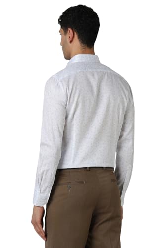 Image of Van Heusen Formal Printed Shirt for Men| Premium Cotton| Full Sleeves| Slim Fit |Breathable Fabric