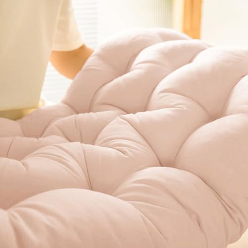 Cojín de cuña de posicionamiento con acabados premium y lazos para sofá rosa 6