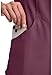 Cherokee Infinity Womens Mock Wrap Scrub Top, 4 Pockets, Rib-Knit Panel, Moisture-Wicking 360° Stretch - 2625A, S, Wine