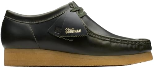 CLARKS ORIGINALS Wallabee Shoes Forest Green 12 - Main Image