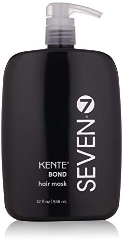 SEVEN Kente Bond Intense Repair Hair Mask, Deep Conditioning Treatment for Dry Damaged Hair, Strengthening Moisture Mask with Pro Vitamin B5 Hydrolyzed Quinoa Glycerin, Split End Care, 32oz