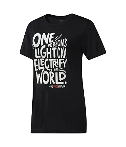 T-shirt Reebok sport et détente vêtement noir femme XS