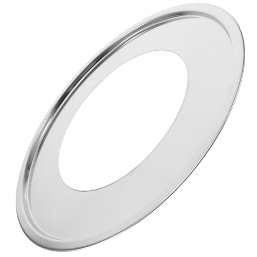 Abaodam Placa de Vapor para Olla de Acero Inoxidable Anillo de Vapor Redondo Diámetro Interior de 15 CM Rejilla Adaptadora en Batería de Cocina de 26 CM Accesorio para Hogar