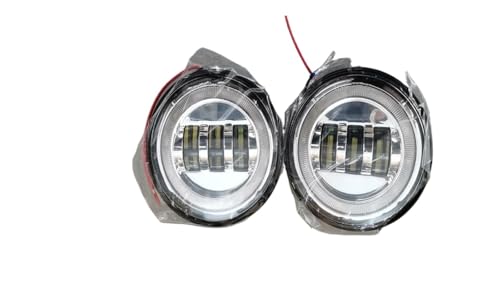 Phares antibrouillard avec anneau halo blanc DRL LED 30W Hummer H2