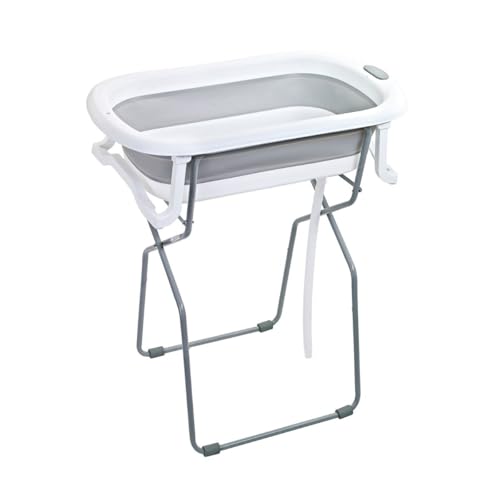 Banheira Para Bebê Com Suporte Dobrável Branco Lift - Maxi Baby – Praticidade e Conforto no Banho