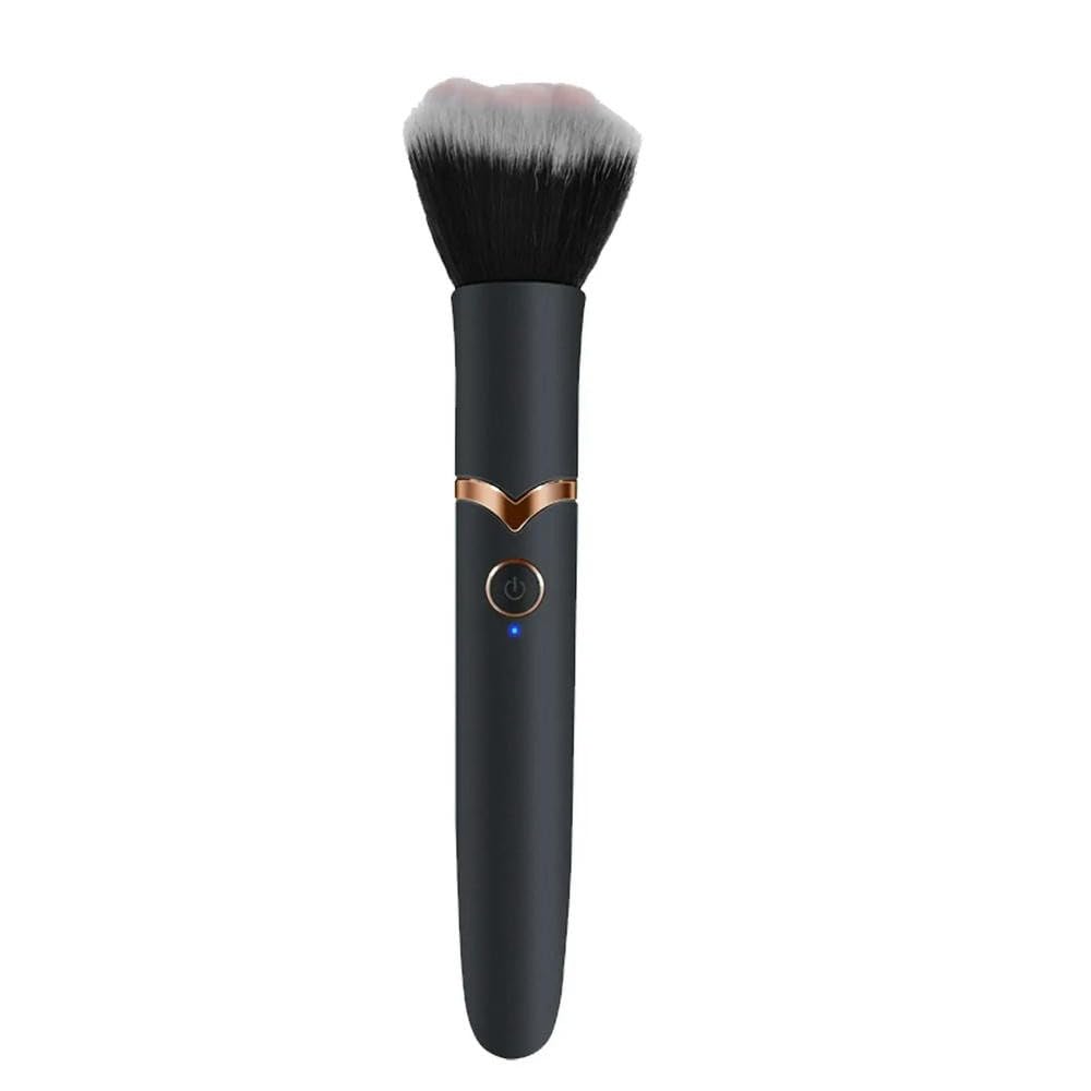 ZBDP - Brocha eléctrica para maquillaje, polvos sueltos, herramientas de belleza, lavables, vibraciones, recargables, brochas de maquillaje