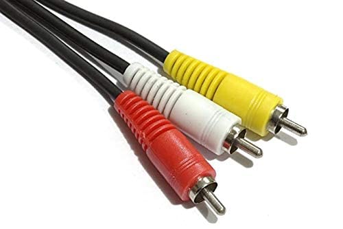 3RCA-3RCA Male to Male Audio-Video Cable -K- Compatible for Set-Top Box, LED/LCD, TV, DVD Player, Home-Theatre, AV Receivers and More (6 Feet) offers donot miss