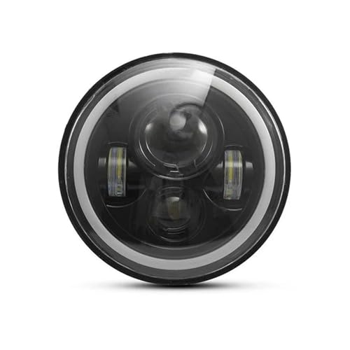 TINGYUS Voiture Phares Pour Jeep Pour Wrangler JK TJ Phare LED Rond H4 De 7 Pouces Avec Clignotants Ambrés Feux Avant