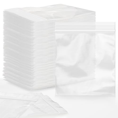 Aubeco 3” X 3” (1200 Count) 2 Mil Clear Reclosable Zip Bags, Plastic Poly Bags with Resealable Zipper, Sturdy for Organizing, Travel, Shipping, Packaging, and Storage by Aubeco - Used condition - US$13.51