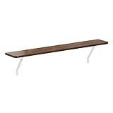 Loch & Skye Loby Radiator Shelf with Foil Insulation 15 x 1.8cm MDF Wooden Floating Shelf with Brackets No-Drill Over Radiator Shelves for Heat Circulation in Living Room & Bedroom (Oak, 60cm)