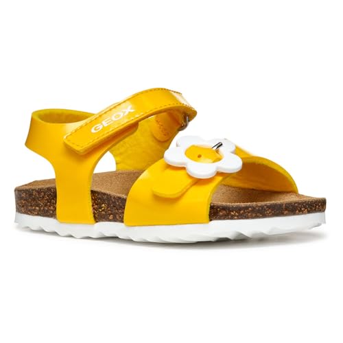Geox Baby-Mädchen B CHALKI Girl Sandal, Yellow, 23 EU