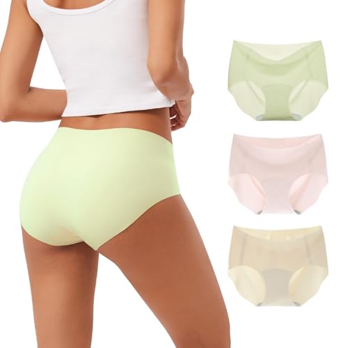 Image of INNERSY Women's Seamless No Show Hipster Panties Invisible Light Underwear 3-Pack