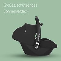 Maxi-Cosi CabrioFix i-Size, Babyschale, 0–12 Monate, max. 12 kg, leichter i-Size Kindersitz (3,2 kg), Sonnenverdeck, gepolsterter Sitz, für viele Maxi-Cosi Kinderwagen, Essential Black – Ansicht 5