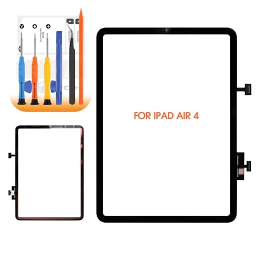 AGCUT für iPad Air 4 Touch Screen für iPad Air4 10.9 Zoll Bildschirm für iPad Air 4th Generation A2324 A2072 A2325 A2316 Digitalisiergerät Bildschirme Reparatur Set Schwarz, Kein LCD Bildschirm