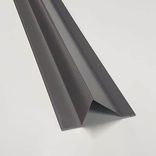 Single 38-inch HR Metal Roof Snow Guard Snow Rail for Exposed Fastener Roofs (Mid-Mich Charcoal)