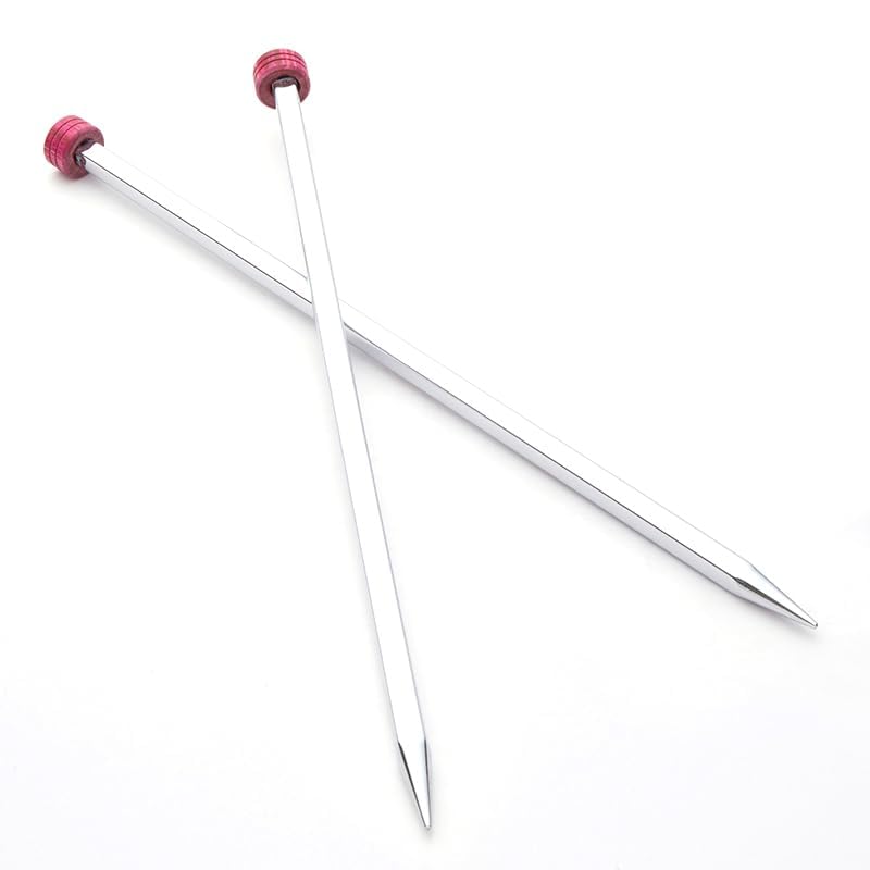 KnitPro Nova Cubics, Single-Ended Knitting Pins, 30cm x 2.75mm, Silver - Image 2
