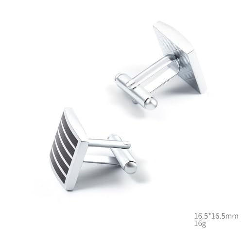 Mancuernillas y pin para corbata para hombre miniatura 5