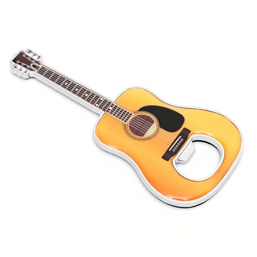 LanHong 1 Piece/Set Bottle Opener Beer Guitar Shaped Bottle Opener Guitar Gift Kitchen Gadgets for Drinkers Music Guitar Lover(Acoustic)