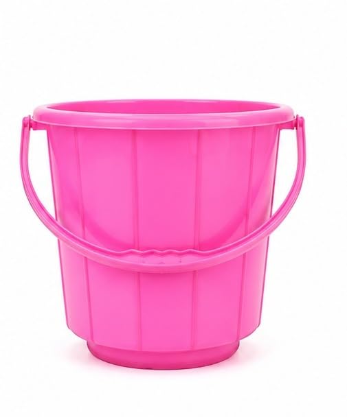 Bathroom Plastic Bucket, Blue | Durable Virgin Plastic Buckets with Easy-Grip Handle | Lightweight & Multipurpose for Mopping, Floor Cleaning, Kitchen and Daily Use(Rendom-Colour), 25 LTR-image-43