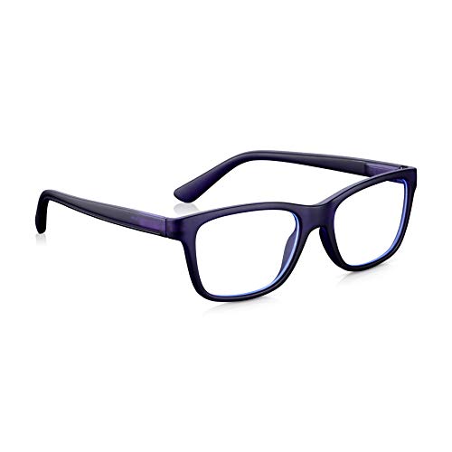 Read Optics - Gafas de bloqueo de luz azul para niños y niñas para pantalla de ordenador, etc. Antideslumbrante, ligeras, resistentes y flexibles, color morado mate Cover