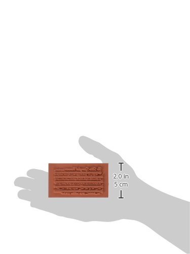 Deep Red Cling Stamp - Star Spangled Banner Design, 3x1.5 Inch, USA Made Rubber Stamp For Crafting