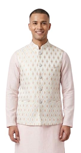zamtail Men's Nehru Jacket (Modi Waistcoat) with Inner Pocket | Comfortable Inner Lining | Bandhgala Sleeveless Regular Fit | Festive, Wedding & Casual Wear-picture-23