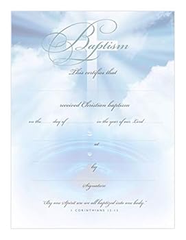 Office Product Baptism Certificate Book