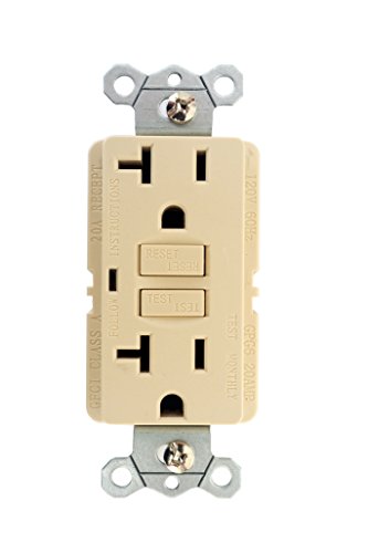 Leviton 5320-SW 304-05320-0Sw Straight Blade Duplex Receptacle with Ears, 125 V, 15 A, 2 Pole, 3 Wire, White