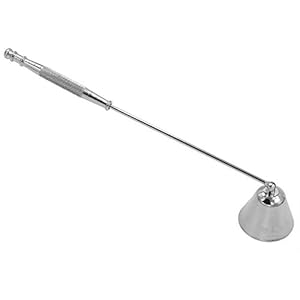 Chytaii Kerzenlöscher aus Edelstahl, Kerzenzubehör, silberfarben