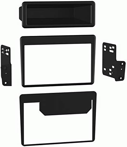 Car Stereo Double Din Dash Kit for a Aerostar 1992-1997. Aftermarket Radio Install. Included Upper Pocket. Trim Bezel is Black