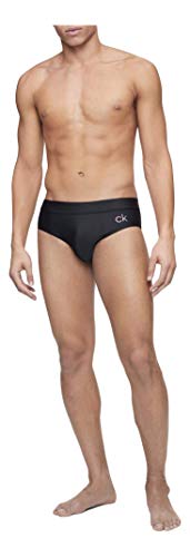 Calvin Klein Men's Quick Dry Swim Brief, Black, X-Large