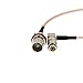 Uonecn HD SDI DIN 1.0/2.3 Right Angle to BNC Female RG179 Cable for Blackmagic HyperDeck Shuttle 75ohm 12''