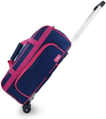 Bolsa mala bagagem mão bordo média viagem com rodinha (Azul escur...