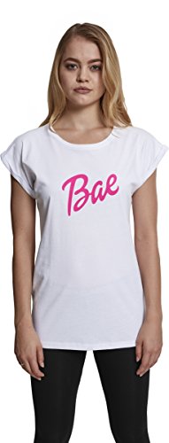 Mister té (misuq) Mujer Ladies Bae teeu00a0u0096u00a0Camiseta, Mujer, MT586, Blanco, Extra-Small