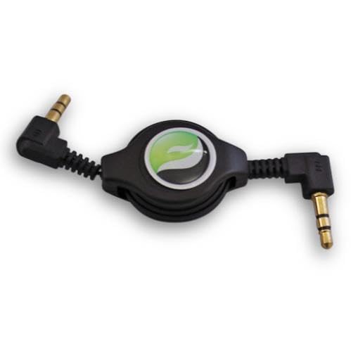 Cable Auxiliar Retráctil 3.5mm Jack Negro miniatura 2