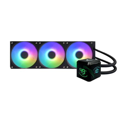 Image of Osprey 360mm AIO CPU Cooler, Copper-Aluminum Radiator, Leakproof ARGB Liquid Cooling System, 2600RPM Hydraulic Pump, Quiet ≤28.8dBA PWM Fans for Intel LGA 1700 /1200 /115X /2066 /AMD AM5 /AM4 /AM3 /FM1,Black