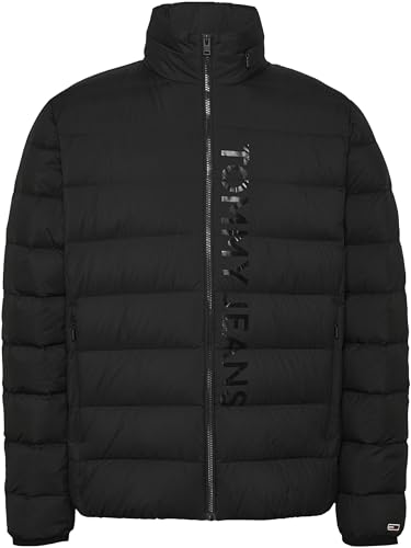 Tommy Jeans Uomo Piumino Down Printed Leggero, Nero (Black), M - Immagine 5