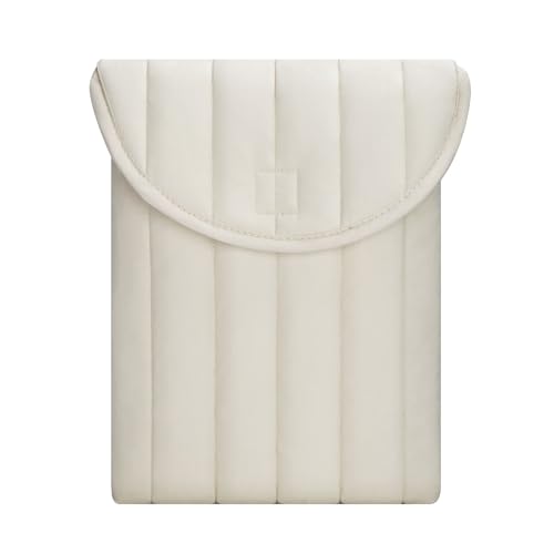 Songbala Funda para portátil de 14 pulgadas, compatible con MacBook Pro HP de 14 pulgadas, Dell, Lenovo, Asus, color crema