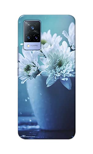 Image of PRINTFIDAA Flowers in The Glass On The Table Printed Designer Hard Back Case Cover for Vivo V21 (5G) -(SS) MVN1002