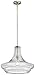KICHLER Everly 15.5" 1 Light Trumpet Pendant Clear Seeded Glass Brushed Nickel