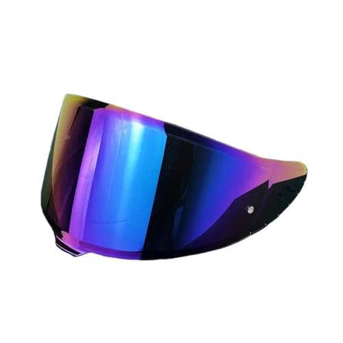 Visera para CWR-F2 Z8 X15 X-Fifteen バイザー SHOEI RF-1400 Z-8 バイクヘルメットバイザー 曇り止めヘルメットフィルム(Twe Rainbow)