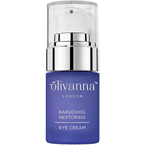 Bakuchiol Restoring Eye Cream by Olivanna for Women - 0.5 oz Cream, Cranberry, 14.17 g (Pack of 1)