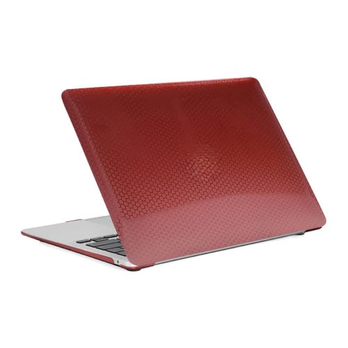 Image of Red Lemon Honeycomb Matte Hardcase Case Cover for M1 MacBook Air 13 inch M1 A2337 A2179 with Retina Display Touch id (Wine Red)
