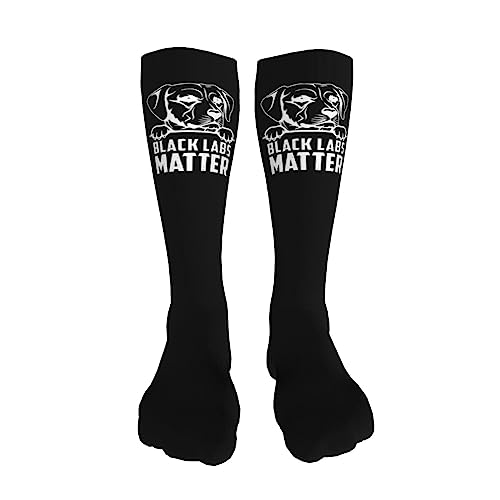 Black Labs Matter Labrador Knee High Socks For Women Long Tube Socks Athletic Compression Socks Unisex High Socks Girls3