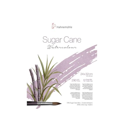 Hahnem&uuml;hle Sugar Cane Watercolor Block - 9.4 x 12.6 12 Sheets
