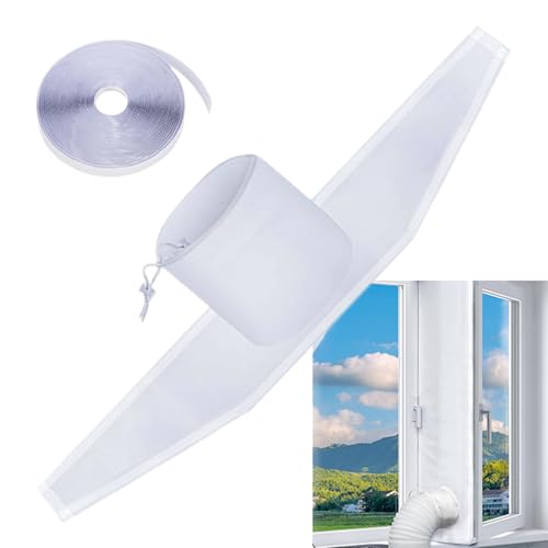 Klimaanlagen Fensterabdichtung, Komplettset Zur Fensterabdichtung Und Entlüftung,Rolladen Fensterblende Für Mobiles Klimagerät Trockner Belüftung...